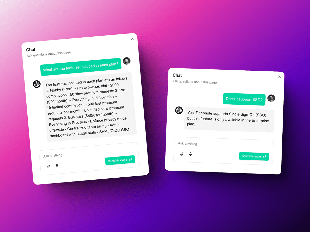 Chat with Probes Interface